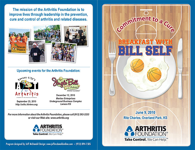 "Breakfast with Bill Self" program for the Arthritis Foundation