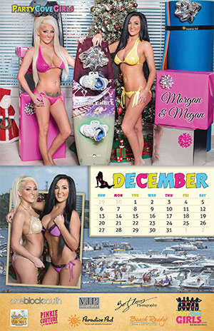 Party Cove Girls 2015 Calendar - December