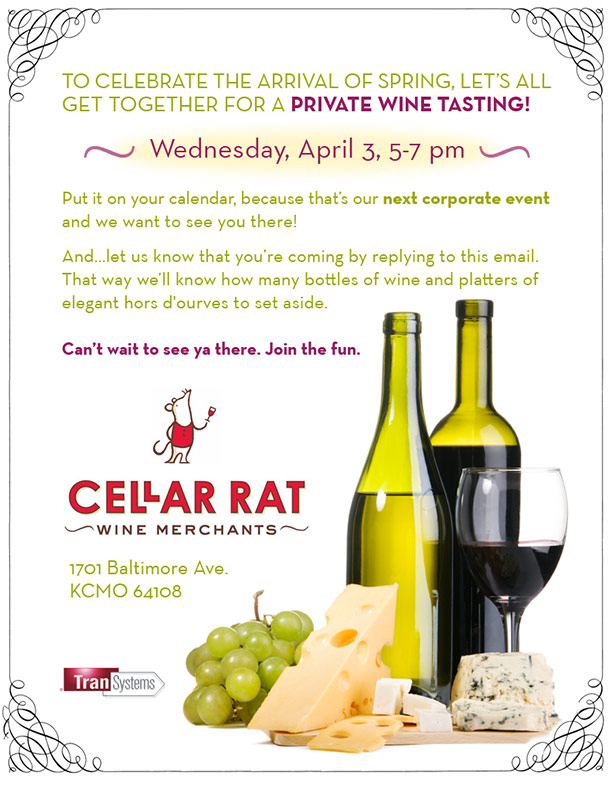 Wine-Tasting Corporate Event Flyer