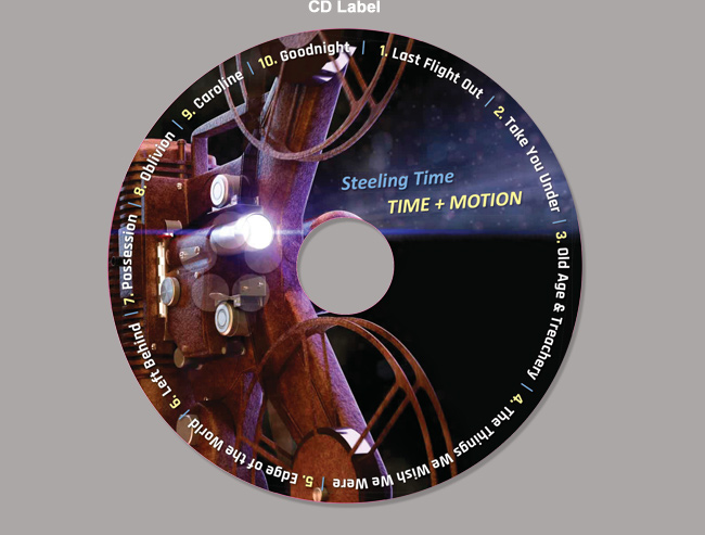 Time & Motion Band's Album CD packaging design