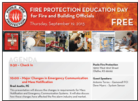 Fire Protection Engineer Education Day Agenda
