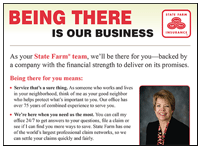 State Farm Insurance Agent Informational Flyer